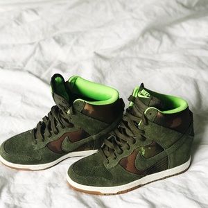Camouflage Nike wedges 6.5 womens NEVER BEEN WORN